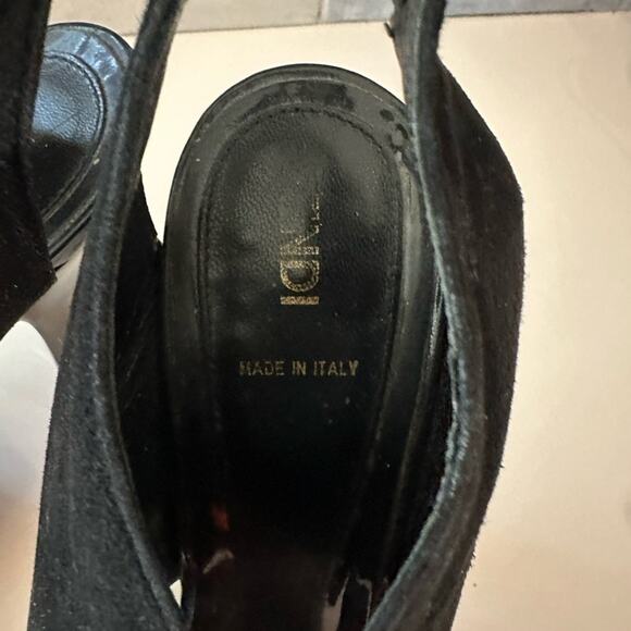 FENDI Black Peep Toe Slingback Heels-fit like 7.5 or 8 - Picture 8 of 10